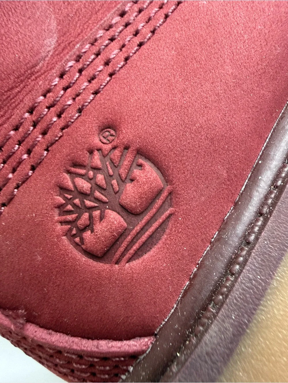 Timberland burgundy  topped boots Toddler girls sz 9